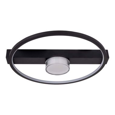 Plafonnier LED, noir, dimmable, L 40 cm