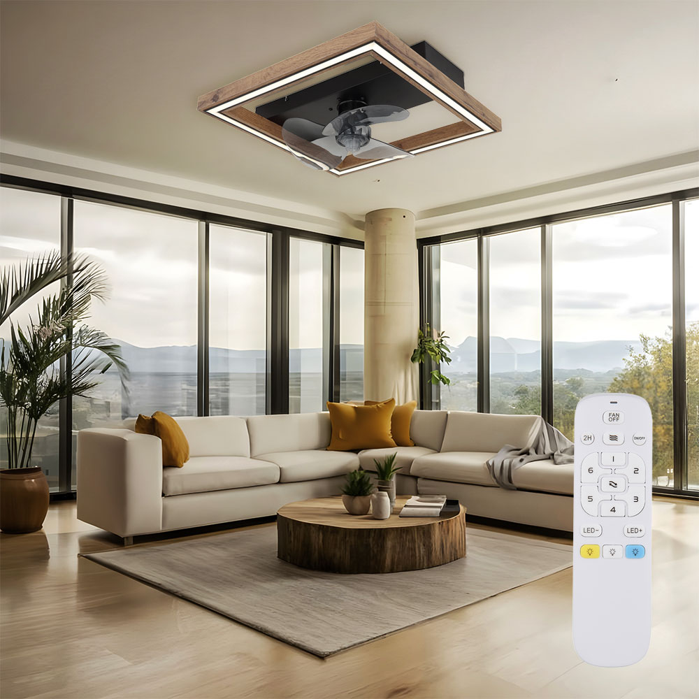 TECHBREY Deckenventilator Hidra 157cm - DC Motor Mit Fernbedienung & 6 Geschwindigkeiten