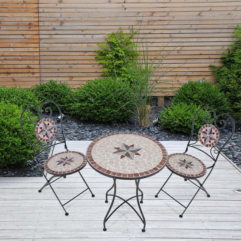 Iron outdoor table set discount
