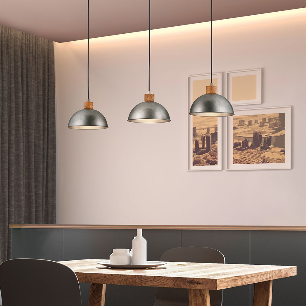 Industriële hanglamp Delhi nikkel | Industriele lampen online