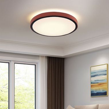 LED plafondlamp, CCT, aluminium, zwart, D 42 cm