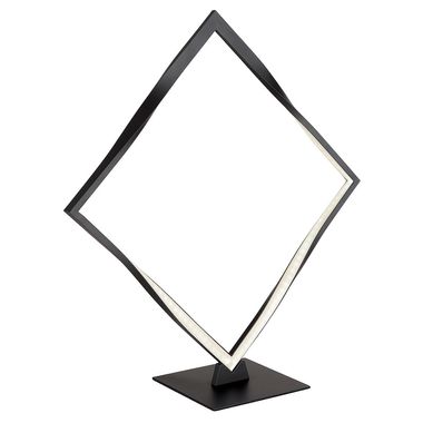 Lampa stołowa LED, aluminium, czarna, dł. 178,5 cm