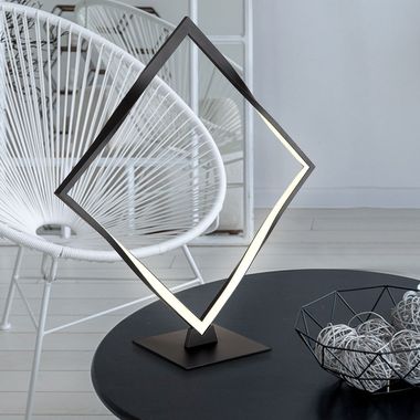 LED Tischleuchte, Alu, schwarz, L 178,5 cm