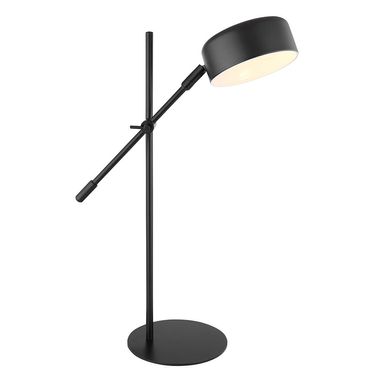 Lampada da tavolo, snodo regolabile, nero opaco, H 50 cm
