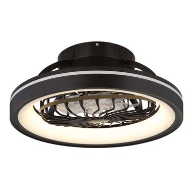 Ventilateur de plafond LED RGB, télécommande, dimmable, D 48 cm