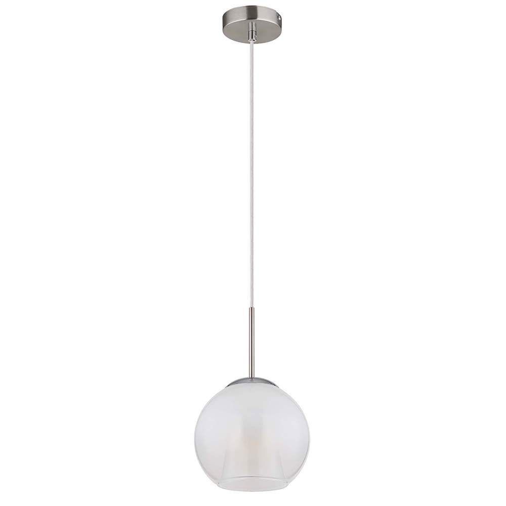 Suspension électrifiée avec 3 lampes en verre - gris - OR