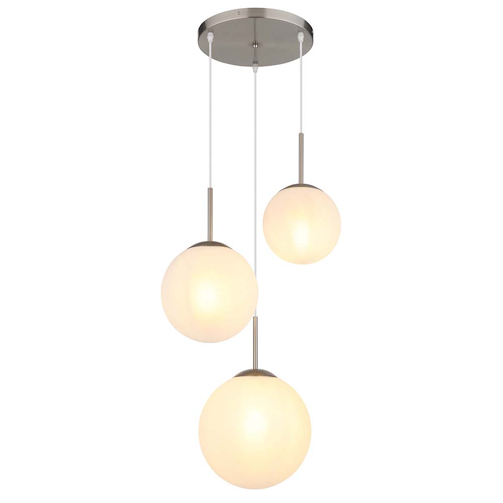 Pendelleuchte Glaskugel 3 Flammig