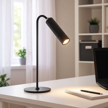 Lampada da tavolo 4in1 LED, nera, touch dimmer, H 33,5 cm