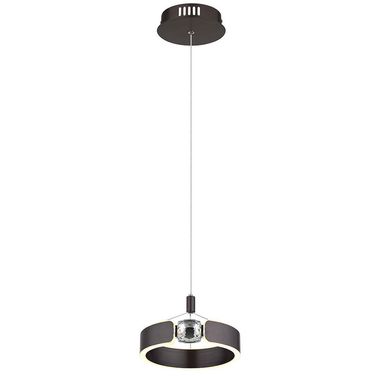 LED pendant light, brushed bronze, H 125 cm