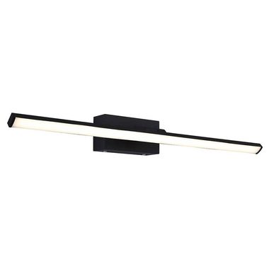 Lampe miroir LED, applique murale noire, IP44, L 60 cm