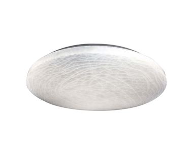 Plafonnier LED, blanc, rond, variateur, D 48 cm