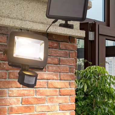 LED Solarleuchte, Außen, Sensor, IP44, 4,7 m Zuleitung