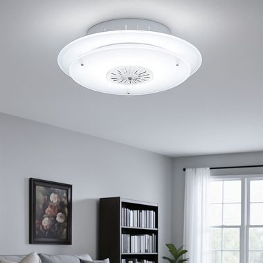 Design Deckenleuchte aus Kristallglas in runder Form