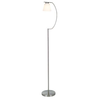 Lampa podłogowa LED, stal, szkło H 145 cm