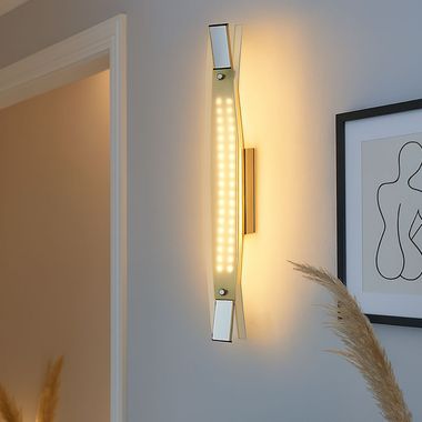 Elegante LED Wandlampe aus Chrom