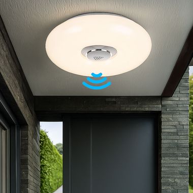 Plafonnier LED, fonction sonnerie avec émetteur, D 30 cm