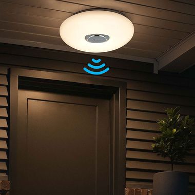 Plafoniera a LED, funzione campanello comprensivo di trasmettitore, D 30 cm