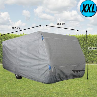 Caravan tarpaulin, impregnated, Gr. XXL