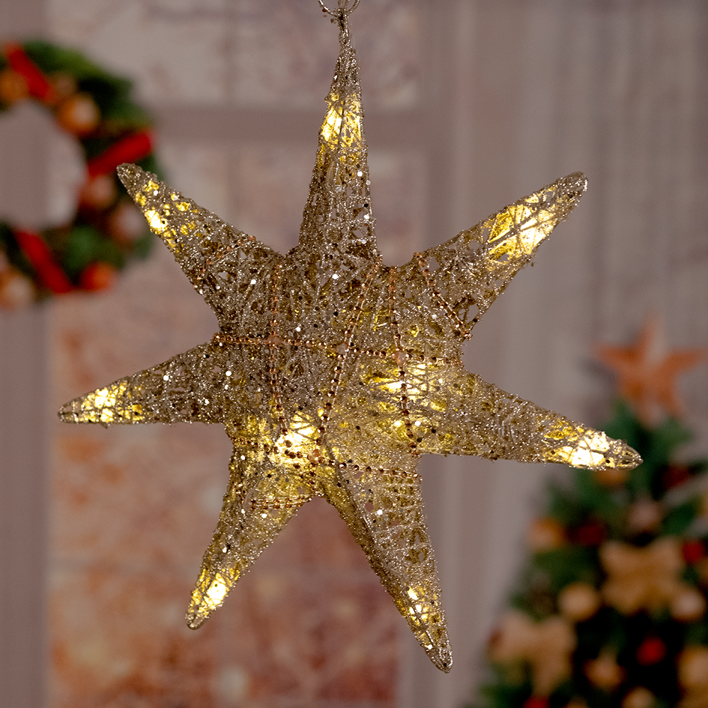 LED Weihnachtsstern, Deko Hngeleuchte, Hhe 30 cm | ETC Shop