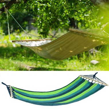 Hamac bleu vert, L 280 cm