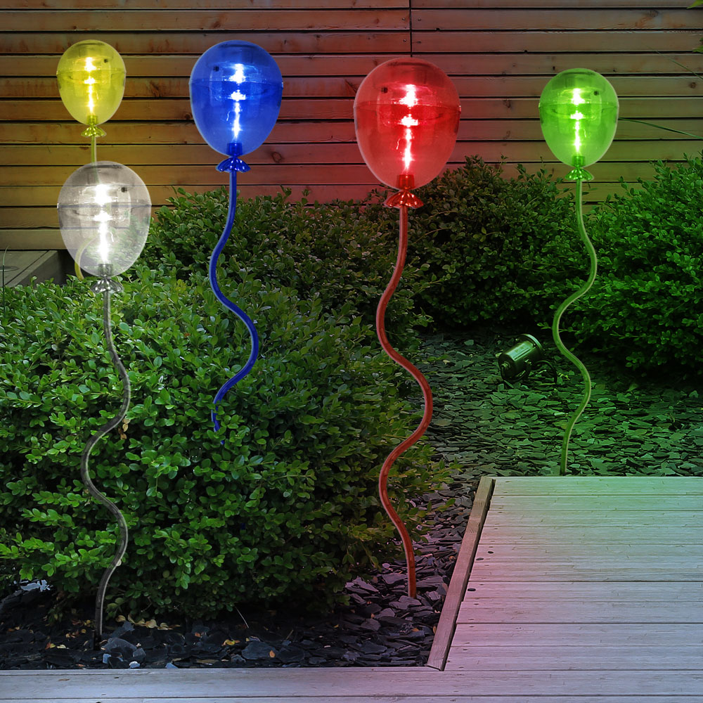Solarlampe Heißluftballon - Dekorative Gartenlampe Mit Flammeneffekt