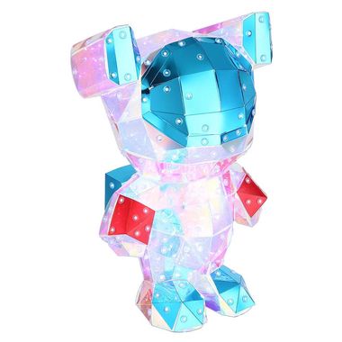 Lampada da tavolo a LED, plastica, effetto cristallo, colorata, USB, H 31 cm