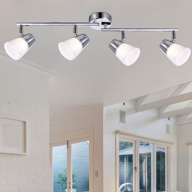 LED plafondlamp, armen en spot beweegbaar, L 60 cm, TIEKA