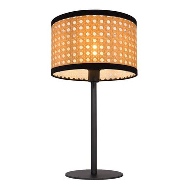 Lampada da tavolo, metallo, aspetto bambù, attacco E14, H 40 cm