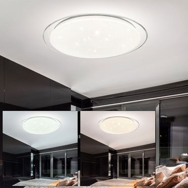 Plafonnier LED de luxe 24 watts avec optique ciel étoilé