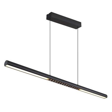 Lampa wisząca LED, czarna, regulowana, wys. 150 cm