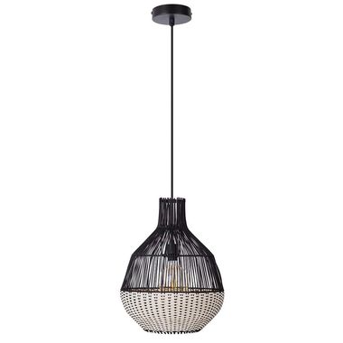 Lampada a sospensione, metallo, nero, E27, H 150 cm