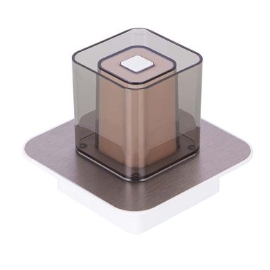 Lampada da tavolo a LED, touch dimmer, grigio, color fumo, L 12 cm
