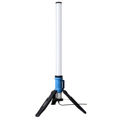 LED light column, aluminium, yellow, IP69K, H 150 cm