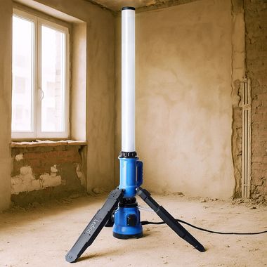 LED-lichtzuil, aluminium, zwart, IP54, H 100 cm