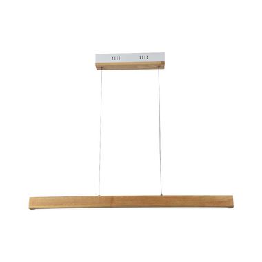 LED hanglamp, bruin hout, L 80 cm