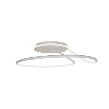 LED ceiling light, aluminum, silicone, white, D 25 cm