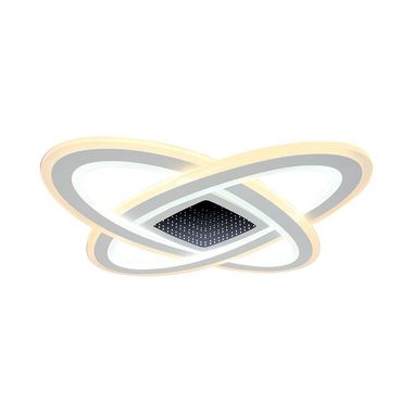 Plafonnier LED, acier, blanc, changement de couleur, D 62 cm