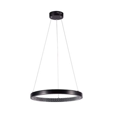 LED hanglamp, kristalglas, zwart, 2160 lm, H 108 cm