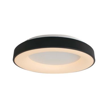 LED plafondlamp, metaal, zwart, 360° straal, D 60cm
