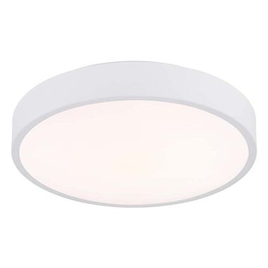 Plafonnier LED, métal, blanc mat, interrupteur CCT, D 33,2 cm