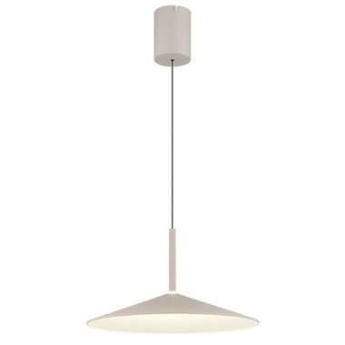 Suspension LED, métal, acrylique, couleur sable, 4000K, D47,5cm