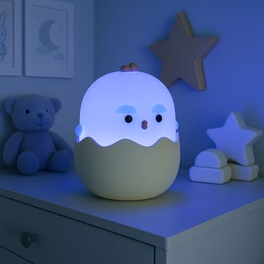 LED Tischleuchte, gelb, weiß, Akku, Touchdimmer, H 12,8 cm