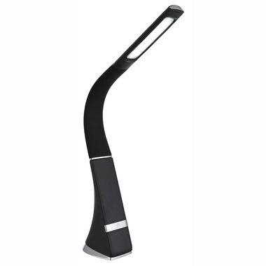 LED tafellamp, satijnzwart, batterij, dimbaar, H 50 cm