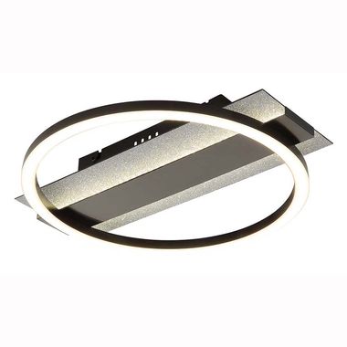 LED plafondlamp, mat zwart, geheugenfunctie, L 34,2 cm