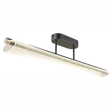 LED plafondlamp, mat antraciet, acryl luchtbellen, L 81 cm