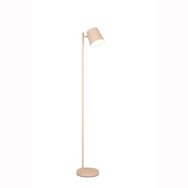 Lampa stojąca LED, metalowa, piaskowa, zasilana bateryjnie, SMD, wys. 125 cm