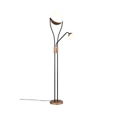Lampa stojąca LED, metalowa, osobno włączana, ściemniana, wys. 180 cm
