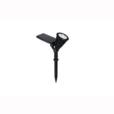 RGB LED Solarleuchte, schwarz, Farbwechsel, Akku, H 36 cm