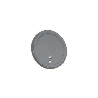 LED wall light, aluminum, anthracite, battery, sensor, D 14 cm