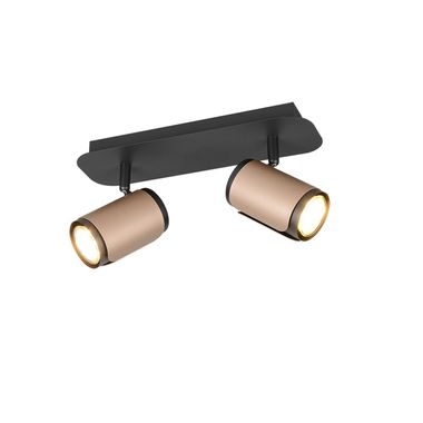 Lampada da soffitto, plafoniera, caffè, regolabile, H 16 cm